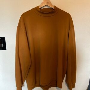 Uniqlo U Mustard Yellow Mock Turtleneck - Mens L